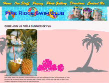 Tablet Screenshot of pineridgeswimclubpa.com